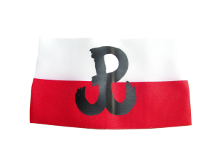 Biało-czerwona opaska na ramię Polska Walcząca