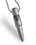 Nabój 7,62 × 39 mm wz. 43  - zawieszka z tytanu