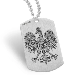 Nieśmiertelnik z tytanu - Orzeł Godło