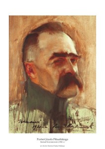 Plakat A3 - Portret Józefa Piłsudskiego, Konrad Krzyżanowski (1920 r.)