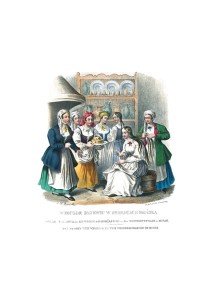 WIECZÓR DZIEWIC W OKOLICACH MIŃSKA A3 - Jan Nepomucen Lewicki