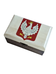 Kuferek Szkatułka Herb Orzeł 1918 1919