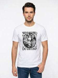 WARSZAWO DO BRONI! - Skoczylas BIAŁA - koszulka patriotyczna Powstanie Warszawskie