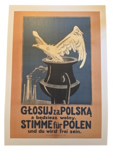 Powstanie Śląskie plakat Głosuj za Polską, a będziesz wolny.