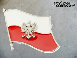 Flaga ORZEŁ przypinka