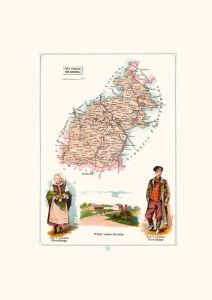 Mapa - Sieradz, powiat sieradzki, gubernia kaliska A3