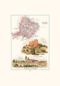 Mapa - Jędrzejów, powiat jędrzejowski, gubernia kielecka A3