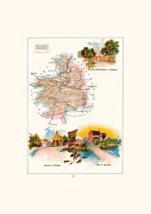 Mapa - Konin, powiat koniński, gubernia kaliska A3