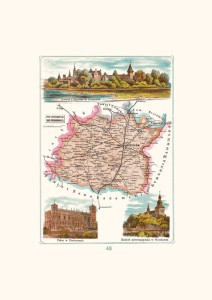 Mapa - Piotrków, powiat piotrkowski, gubernia piotrkowska A3