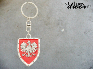 Brelok POLSKA TARCZA Z ORŁEM