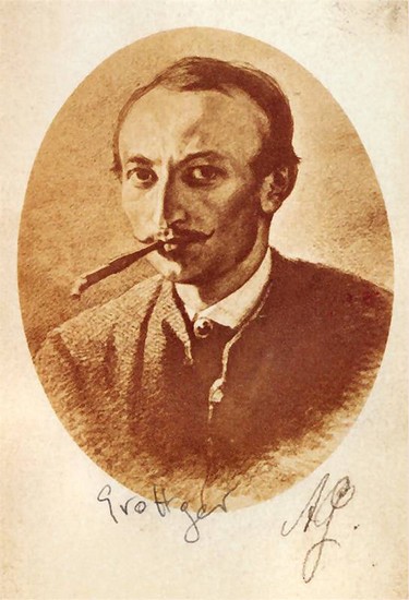 Artur Grottger, Autoportret 1860-67, Muzeum Literatury, Warszawa