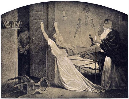 A. Grottger, Branka, z cyklu Polonia, 1863 13 – A. Grottger, Schronisko, z cyklu Polonia, 1863