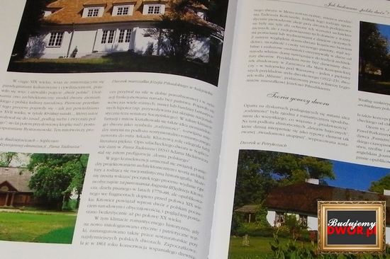  „Dwór polski – architektura, tradycja, historia” to swoiste kompendium. To właśnie słowo najpełniej charakteryzuje ową publikację. Moglibyśmy w tym miejscu nawet na nim poprzestać gdyby nie to, że absolutnie nie oddaje ono uroku książki, ilości zawartych w nim informacji i ciekawego stylu, w jakim została ona napisana. Już pierwsze zdania wstępu w zasadniczy sposób objaśniają czytelnikowi z czym ma do czynienia: „Dwór polski – architektura, tradycja, historia”, praca zbiorowa uznanych znawców i miłośników tematu, jest bodaj najobszerniejszą na polskim rynku wydawniczym książką poświęconą polskiemu dworowi. Ambicją Wydawcy oraz Autorów był możliwie szeroki, pod różnym kątem dokonywany, opis tego zjawiska.”  Dwór polski – architektura, tradycja, historia, Kluszczyński 2010 I tak na 312 wielkoformatowych, kredowych stronach możemy przeczytać o tym, jak budowano dawniej dwór, a także o teorii ewolucji i pochodzeniu architektonicznej formy tegoż. Oddzielny rozdział poświęcono otoczeniu dworu, ewolucji ogrodu, gospodarstwa i stawów. Obyczajowość dworu podzielono na trzy okresy – pierwszej Rzeczypospolitej, czasy zaborów i czasy Polski niepodległej roku 1918 – 1939. W albumie znaleziono również miejsce dla przedstawienia dworów utraconych. Szczególnie interesującym dla czytelników naszego portalu, prócz rozdziału o budowie dworu, będzie na pewno ten poświęcony renowacjom, rekonstrukcjom i nowym realizacjom. Całość oparta została na historii konkretnych obiektów. „Dwór w malarstwie” i „Dwór w literaturze” to dwa kolejne zagadnienia, którym w tym albumie poświęcono należytą uwagę. Na koniec zebrano w encyklopedyczny sposób informacje o najpiękniejszych polskich dworach. Całość uzupełnia ponad 600 reprodukcji i zdjęć ukazujących dwór polski na przestrzeni stuleci. Zdecydowany niezbędnik każdej domowej biblioteki!  Dwór polski – architektura, tradycja, historia, Kluszczyński 2010   oprawa: twarda stron: 312 format: 21×27,5 rok: 2010 Kluszczyński: wydawnictwo praca zbiorowa: autor Dwór polski – architektura, tradycja, historia: tytuł