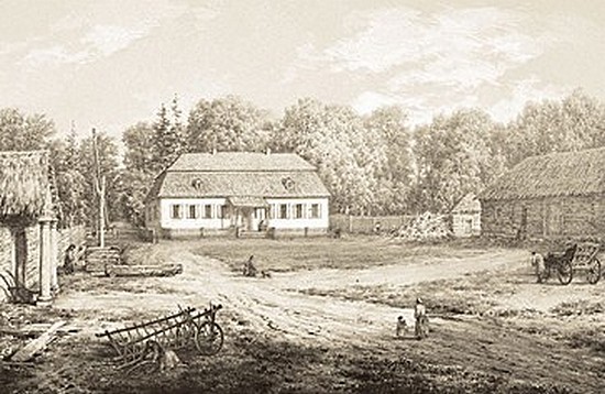 Giejstuny m. ur. A. E. Odyńca G. Wileńska – litografia Napoleona Ordy