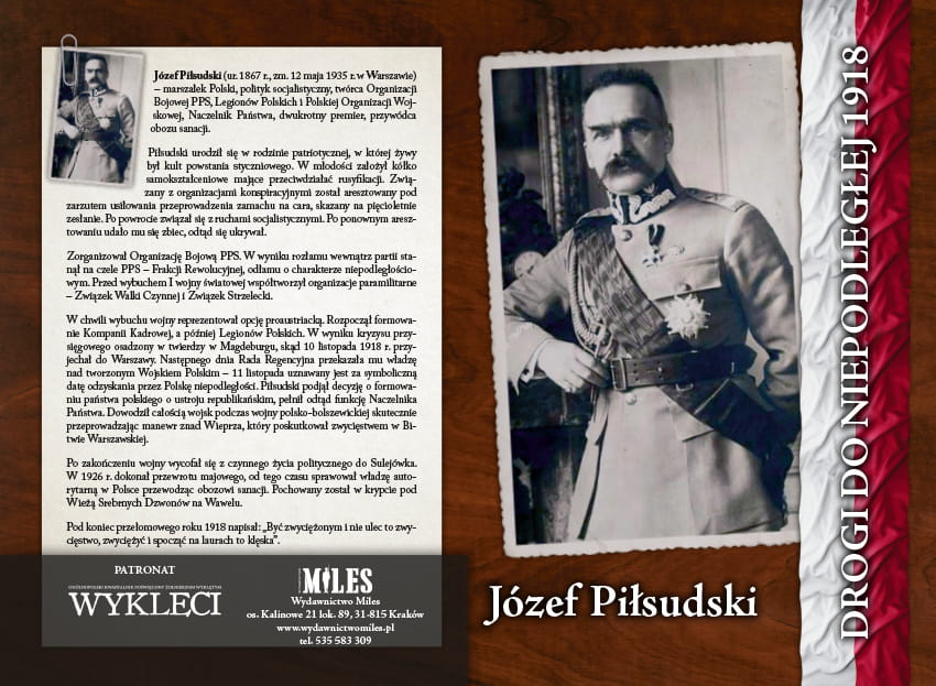 Józef Piłsudski - zeszyt 64 kartki / kratka Stylowy Dwór